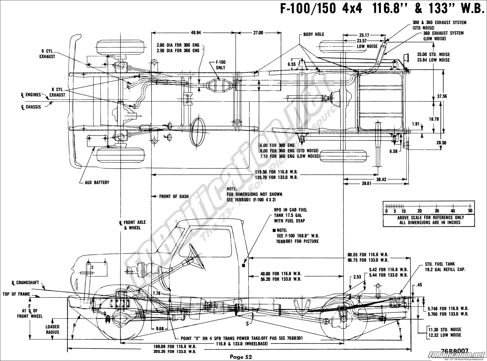 1977 Ford bronco frame dimensions #4